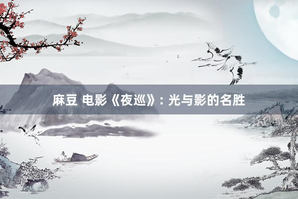麻豆 电影《夜巡》: 光与影的名胜